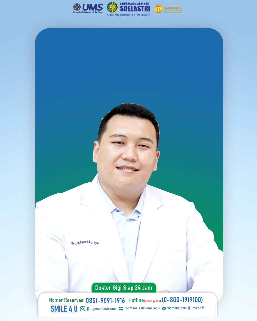 drg. Muhammad Fauzi Adityawan Pritama, Sp.Perio
