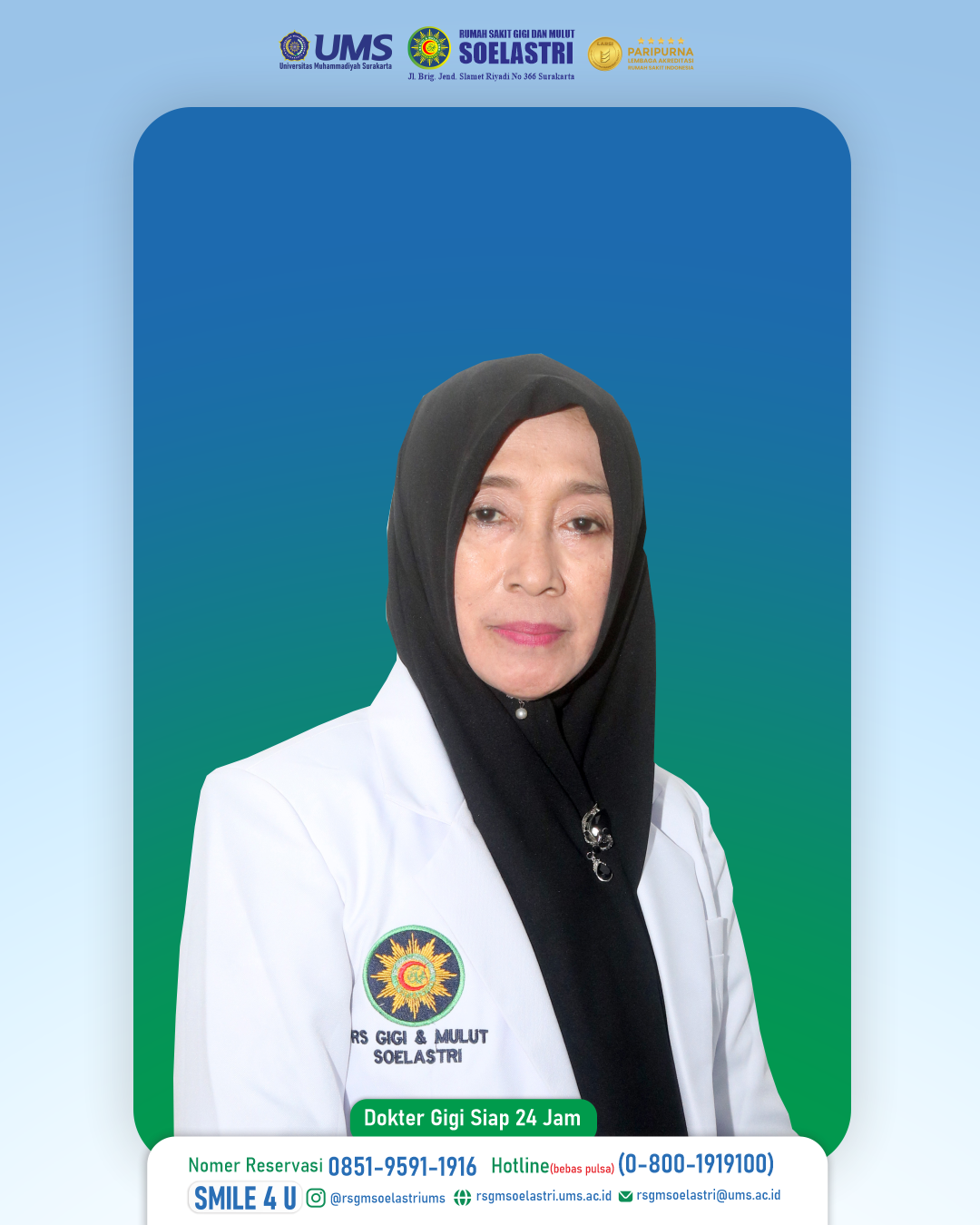 drg. Sri Oetami RS, Sp. Pros